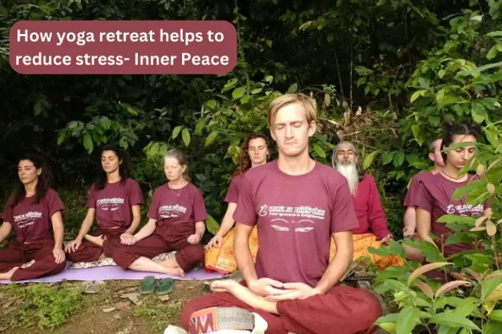 yoga retreat helps to reduce stress