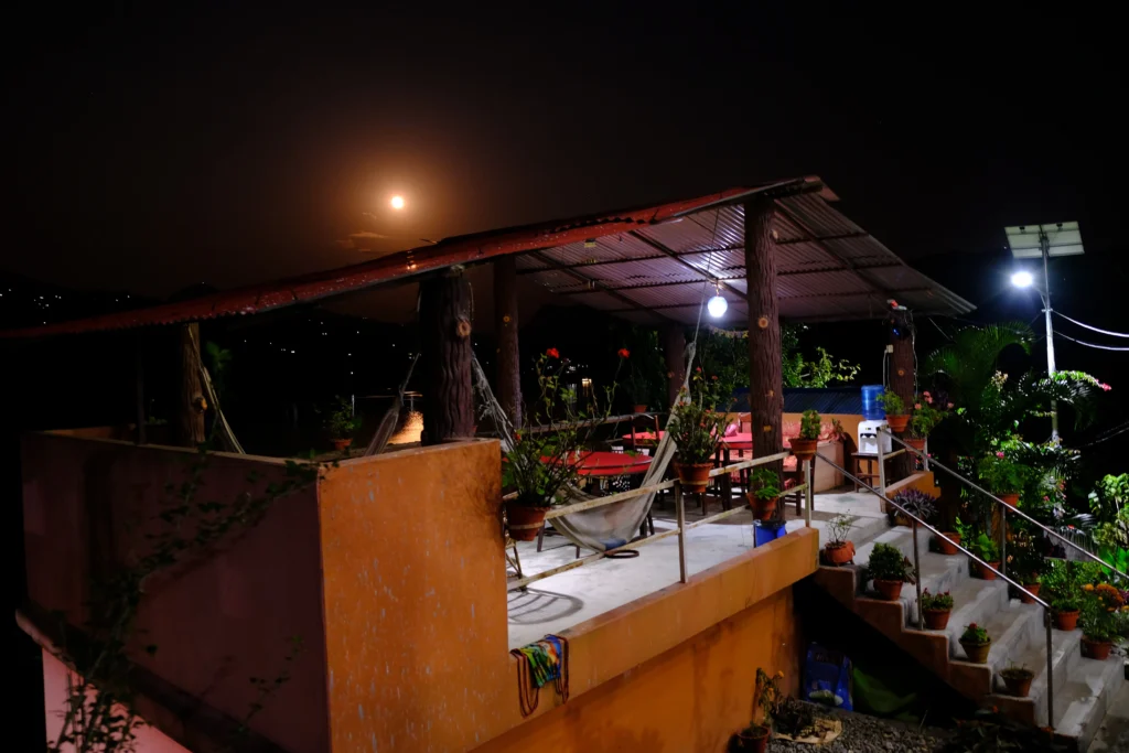 Night View of Ashram