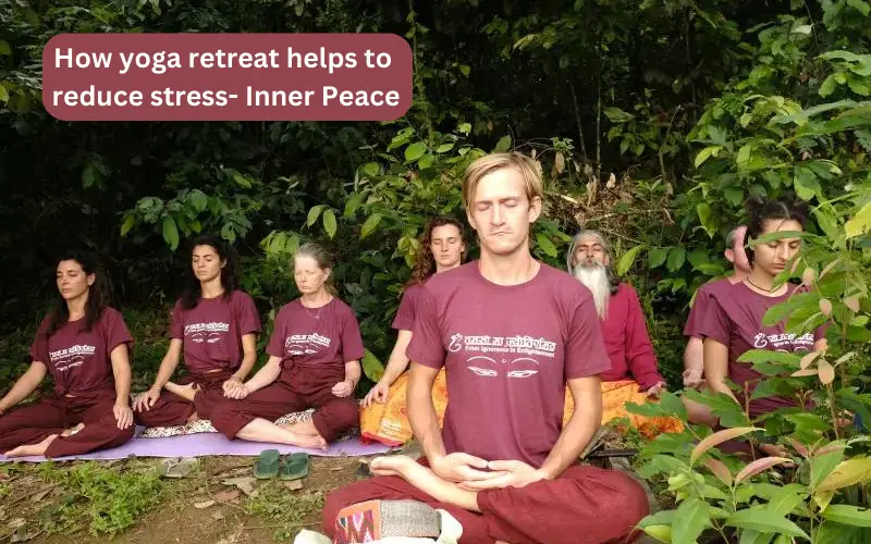 yoga retreat helps to reduce stress