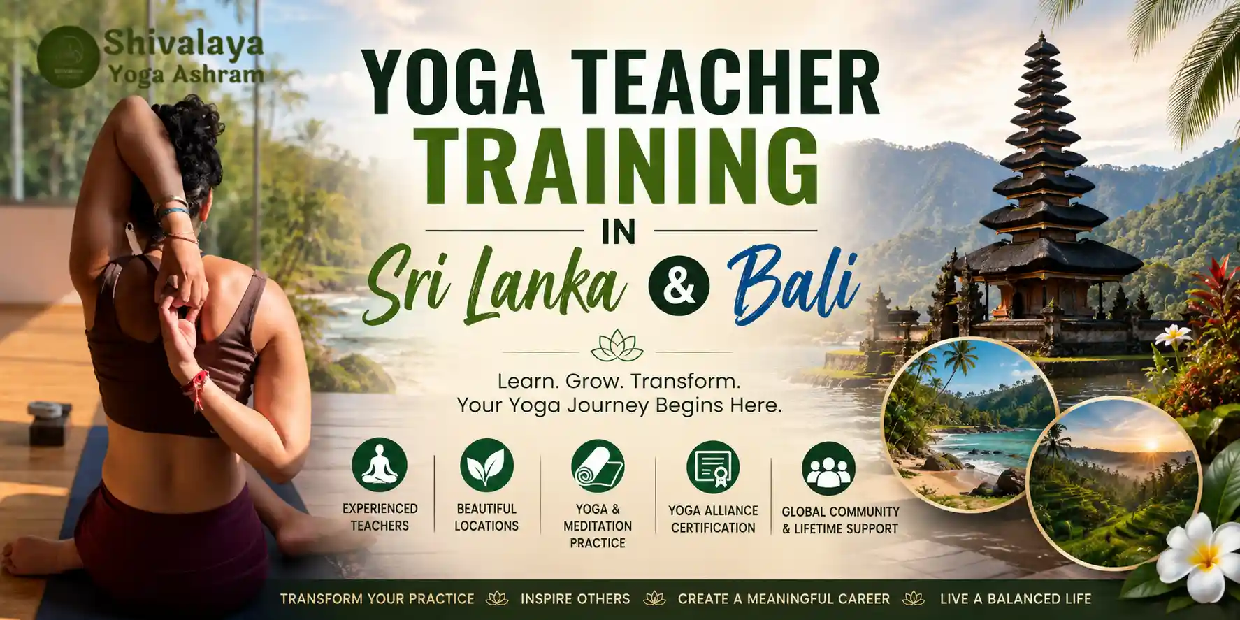 yoga teacher training in Sri Lanka and Bali