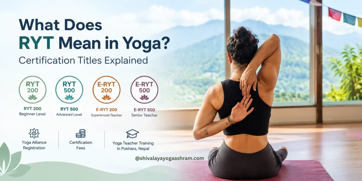 RYT yoga teacher certification and training