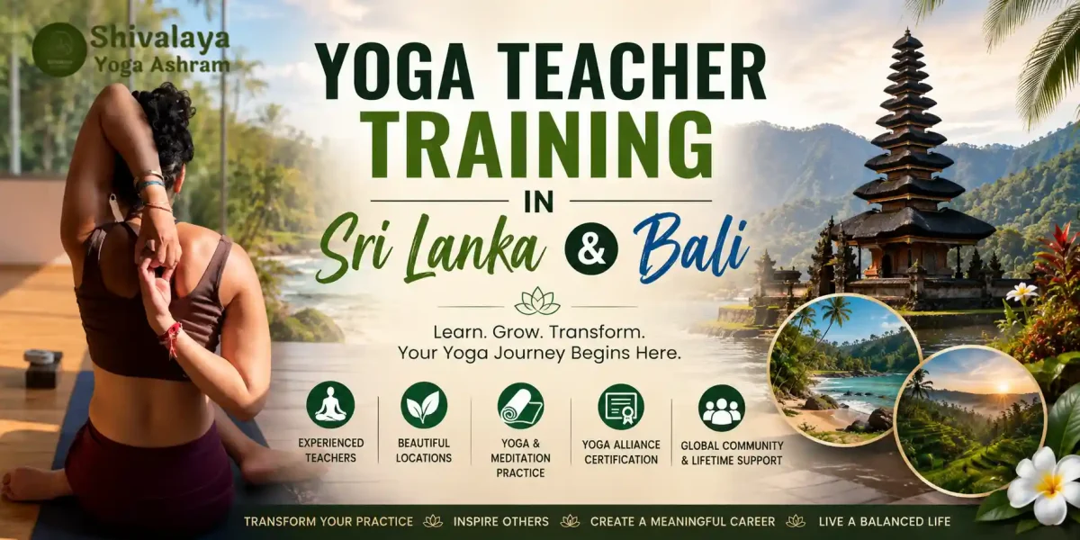 yoga teacher training in Sri Lanka and Bali